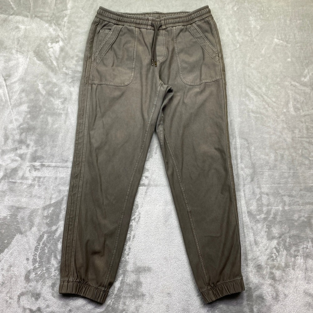 Athleta Gray Farallon Jogger Pants Sz 6 Fits 29" Elastic Waist Drawstring Grunge